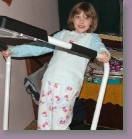 mullens christmas day night - klea playing on treadmill * 1260 x 1326 * (954KB)